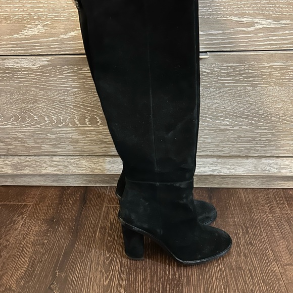 Gianni Bini Barrine Suede Over-the-Knee Block Boots - Picture 4 of 7